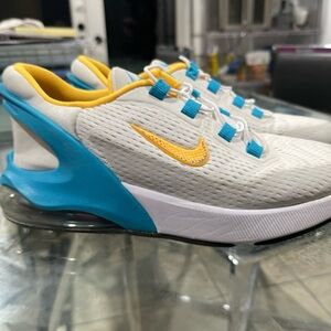 Nike Kids Sneakers - White, Yellow, and Blue